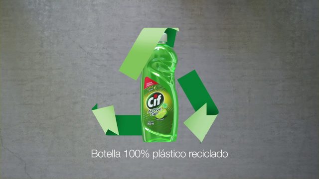 Cif presentó su nuevo envase 100% PET apto para reciclado