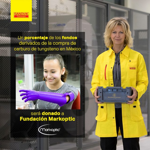 Sandvik Coromant entrega donativo a Fundación Markoptic